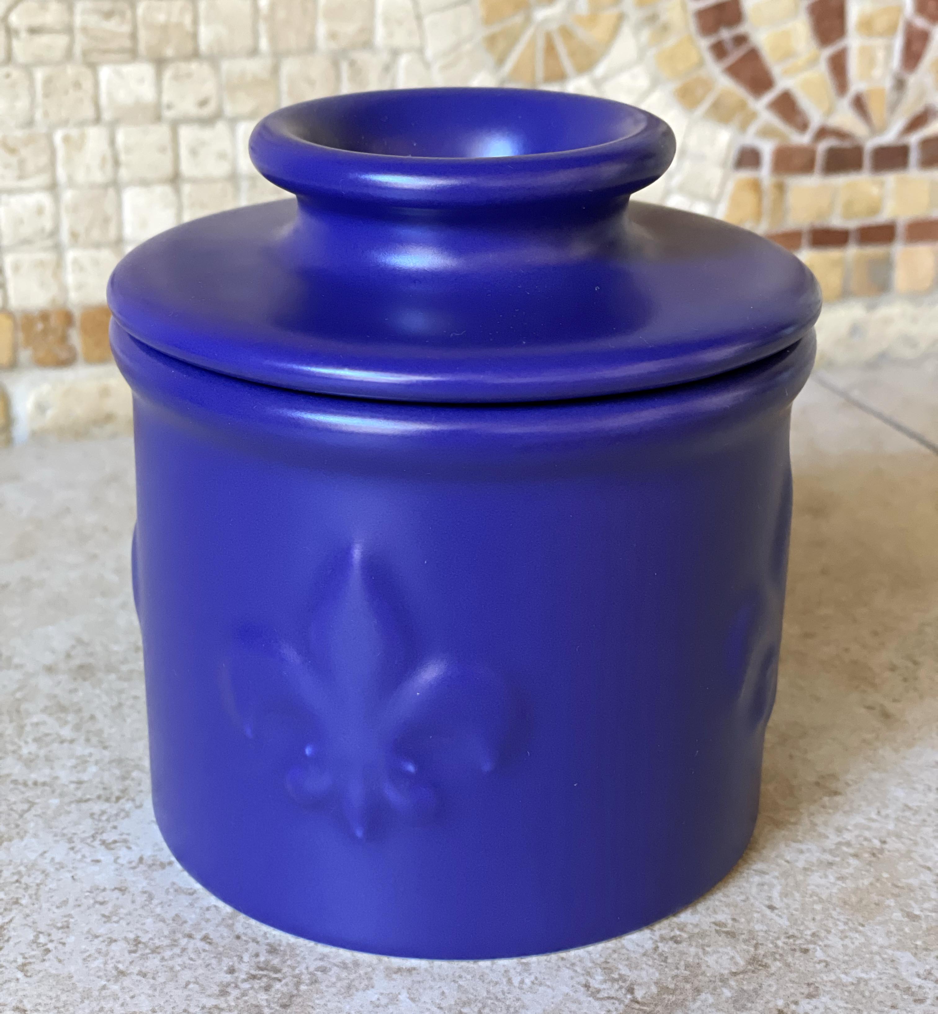 Matte Purple Fleur De Lis Butter Bell Official Butter Bell® Store