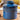 Denim Blue Antique Butter Bell Crock - Reactive Glaze-BB-AQDB
