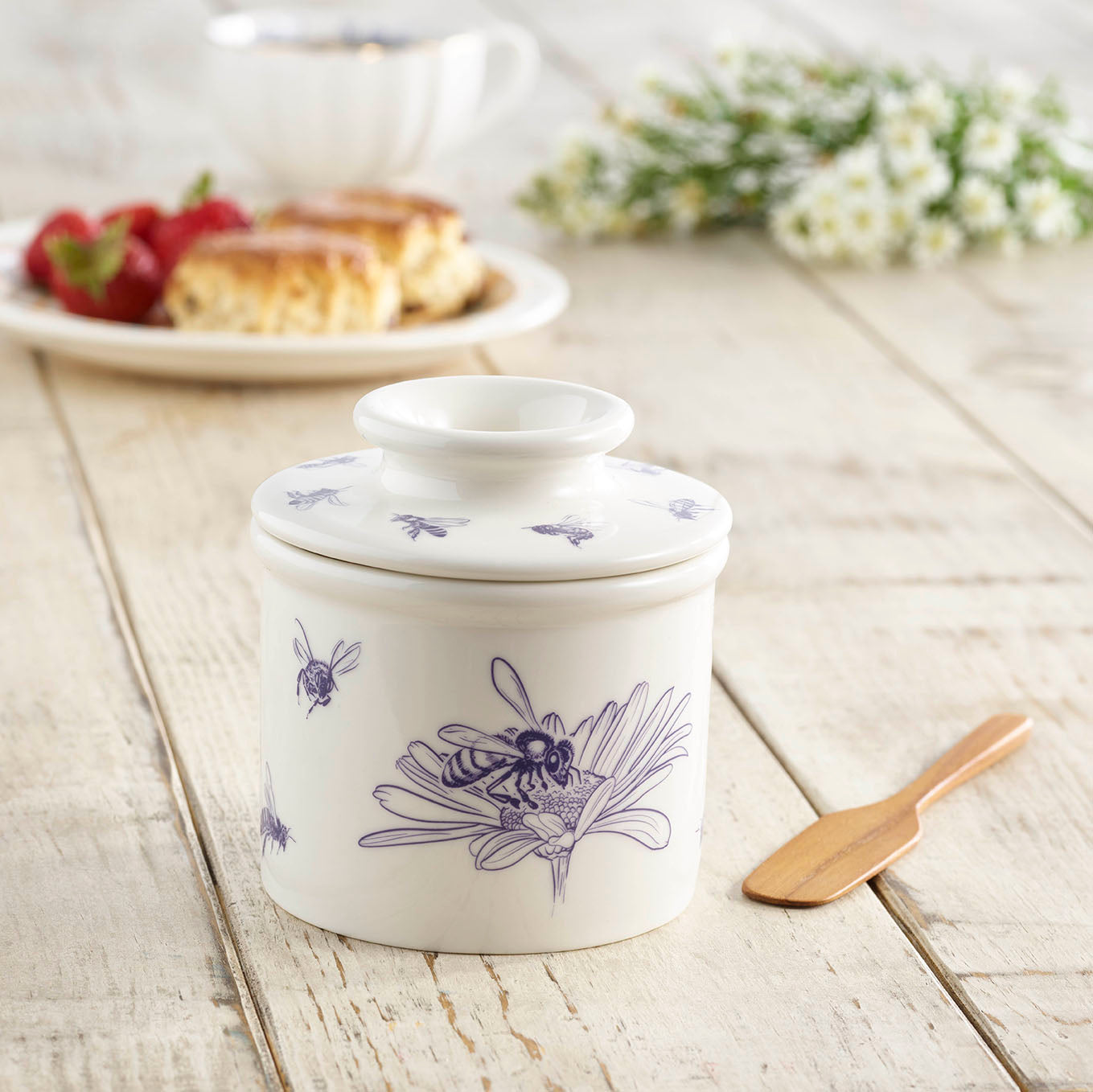 Cottage Pearl Collection: French Butter Crock